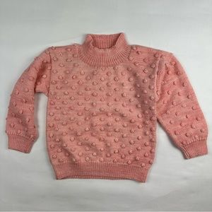 Misha and puff bubble pink sample popcorn mock neck see measurements!!